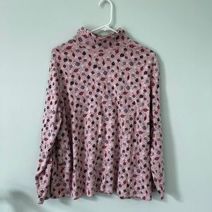 Laura Scott Women’s 16-18 Ornament Long Sleeve shirt, in pink